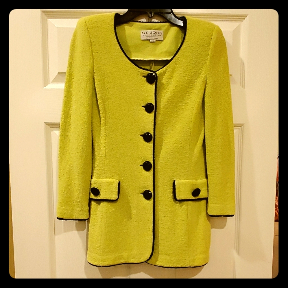 Neon green St. John jacket